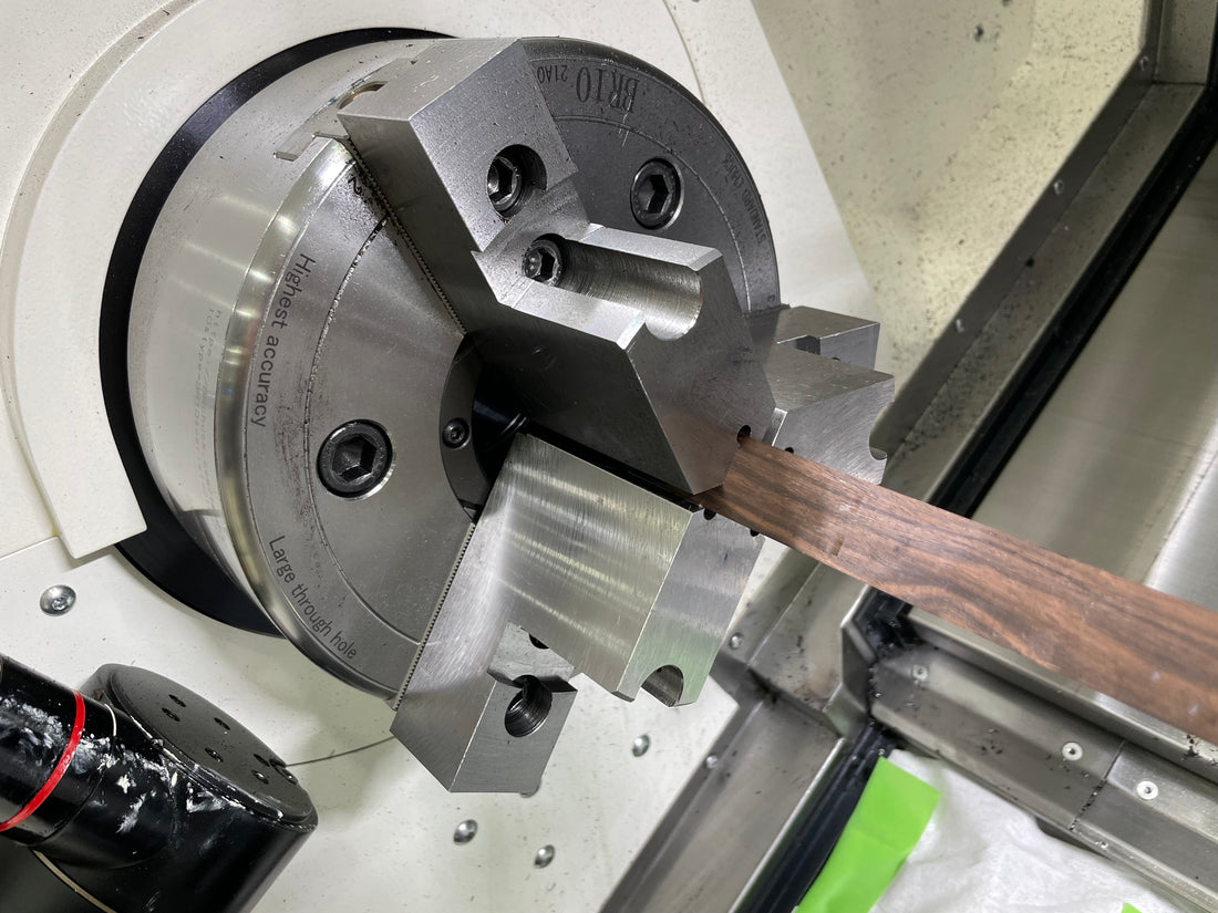 CNC machine test.(Ebony and Hinoki)