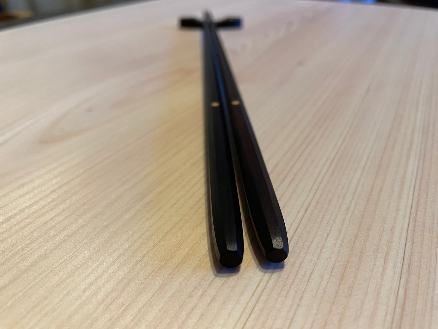 Critical object Ebony Moribashi and chopsticks with rest